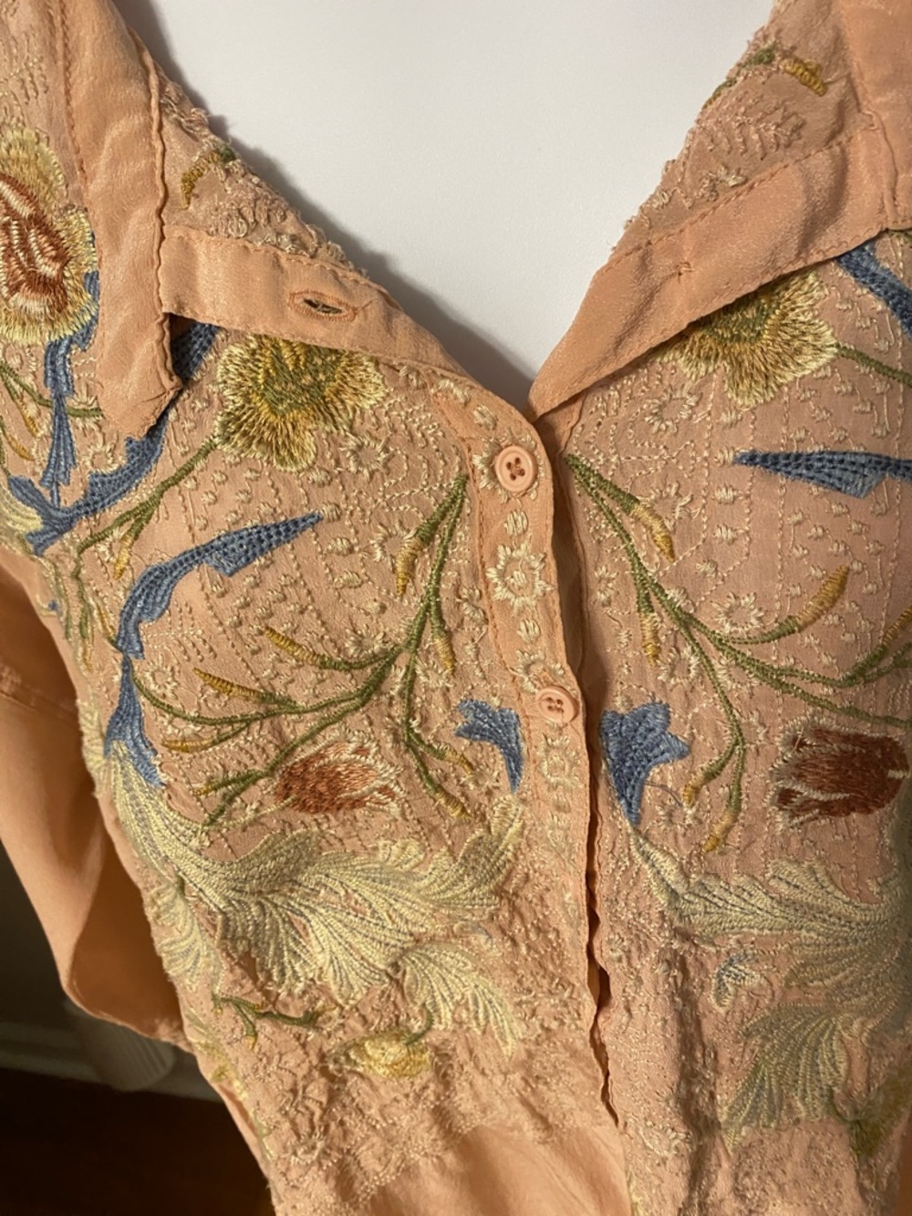 Johnny Was Biya Silk Tunic Blouse - Picture 5 of 9